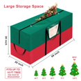 thumbnail image 2 of Bolsa De Almacenamiento Para Árbol De Navidad, Se Adapta A Árboles Artificiales De Hasta 10 Pies De Altura, Material Oxford 600D, Bolsa De Almacenamiento Resistente A La Humedad Con Asas Reforzadas Du, 2 of 5