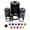 Black, variant on Virus Symbol Solid Self-Inking Rubber Stamp Ink Stamper - Green Ink - Mini 1/2 Inch
