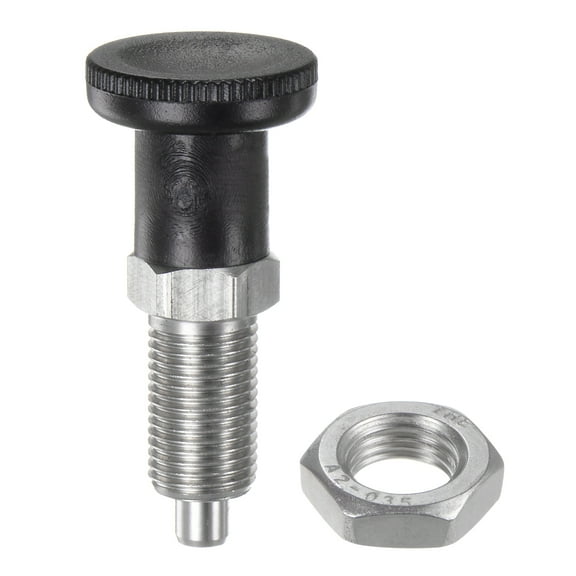 Push Fit Ball Nose Spring Plunger M10*1 Thread Length 0.67" Pin Dia.5mm Stainless Steel Return Knob Non-Locking