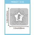 thumbnail image 2 of 1Pcs Star Carbon Steel Cutting Dies Stencils Hollow Confetti Cut Dies DIY Craft Template Stencil for DIY Scrapbooking Album Decorative Embossing Paper Card Making 83x89x0.8mm Silver, 2 of 9