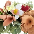 thumbnail image 6 of Northlight Rose and Pansy Artificial Wooden Spring Wreath - 10", 6 of 6