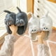thumbnail image 2 of Pantuflas de invierno para mujer con dibujos de gatos, bonitas pantuflas de algodón para el hogar, nuevas pantuflas de invierno de suela suave, gruesas y cálidas para parejas, 2 of 5