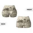 thumbnail image 5 of Lsque Vineyard Landscape Pattern High Waisted Biker Shorts for Women-Tummy Control Fitness Athletic Workout Running Yoga Gym Shorts,Moisture-Wicking-Large, 5 of 9