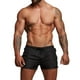 thumbnail image 1 of Pantalones cortos de fitness para hombres, pantalones cortos de entrenamiento de secado rápido transpirables, bolsillos laterales, adecuados para correr, levantamiento de pesas, playa negra l, 1 of 10