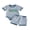 Blue, variant on BemeyourBBs Baby Boys Girls Football Birthday Outfits 1st Years Old Birthday Clothes Short Sleeve Soccer Embroidery Striped Romper Top with Pockets Shorts 2Pcs Set Infant Baby Boy Girl Summer Clothes