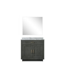 Abbey 84 in W x 22 in D Grey Oak Double Bath Vanity and Cultured Marble Top