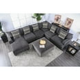 thumbnail image 3 of Furniture of America Contemporary Fabric Kayla Sectional, Gray, 3 of 8