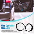 thumbnail image 2 of Unique Bargains 2pcs Black 6.5" Car Speaker Mounting Spacer Ring Bracket for Subaru, 2 of 5