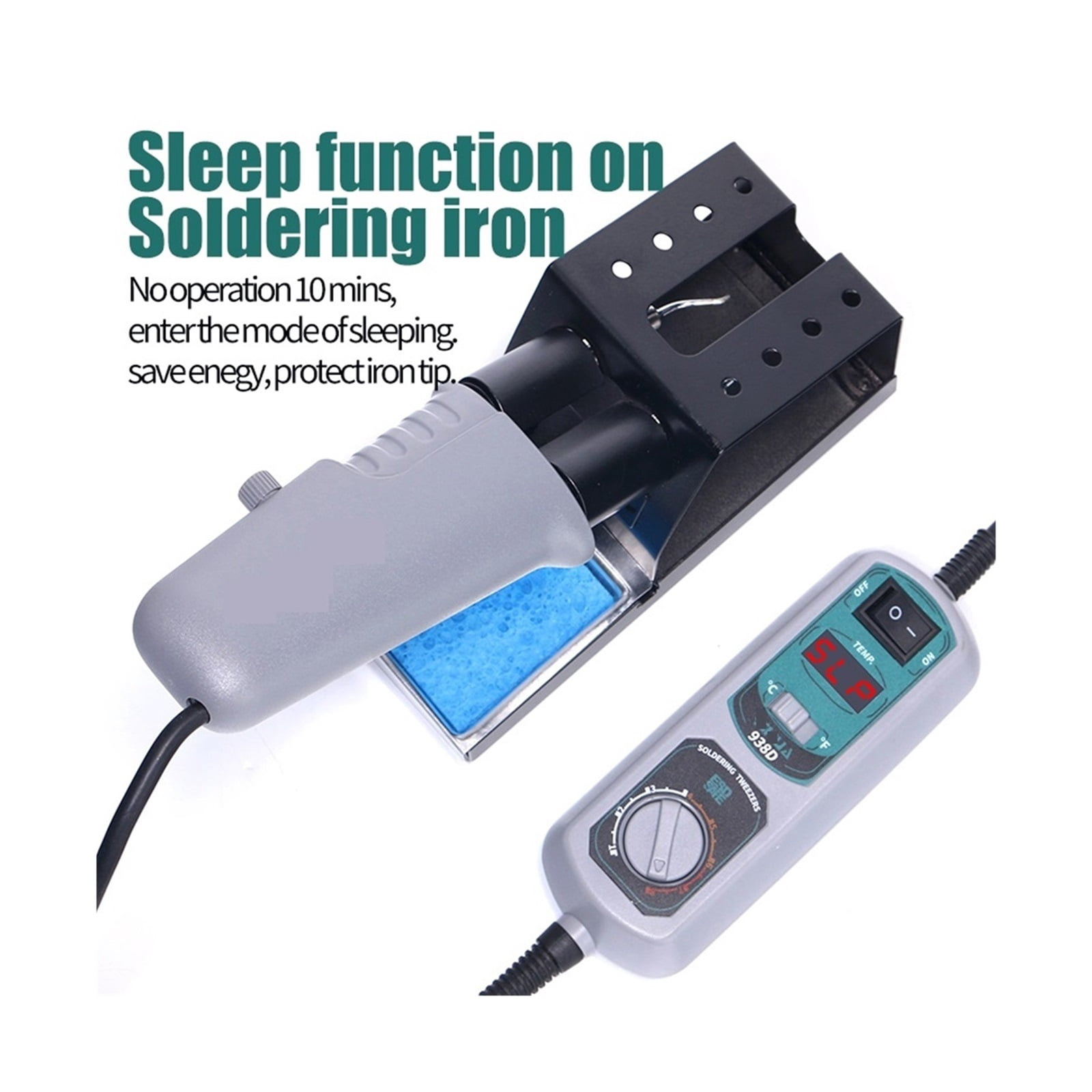 Portable Tweezers Soldering Station, Soldering Iron Station Chip Desoldering Kit Set , Welding Equipment ,Portable