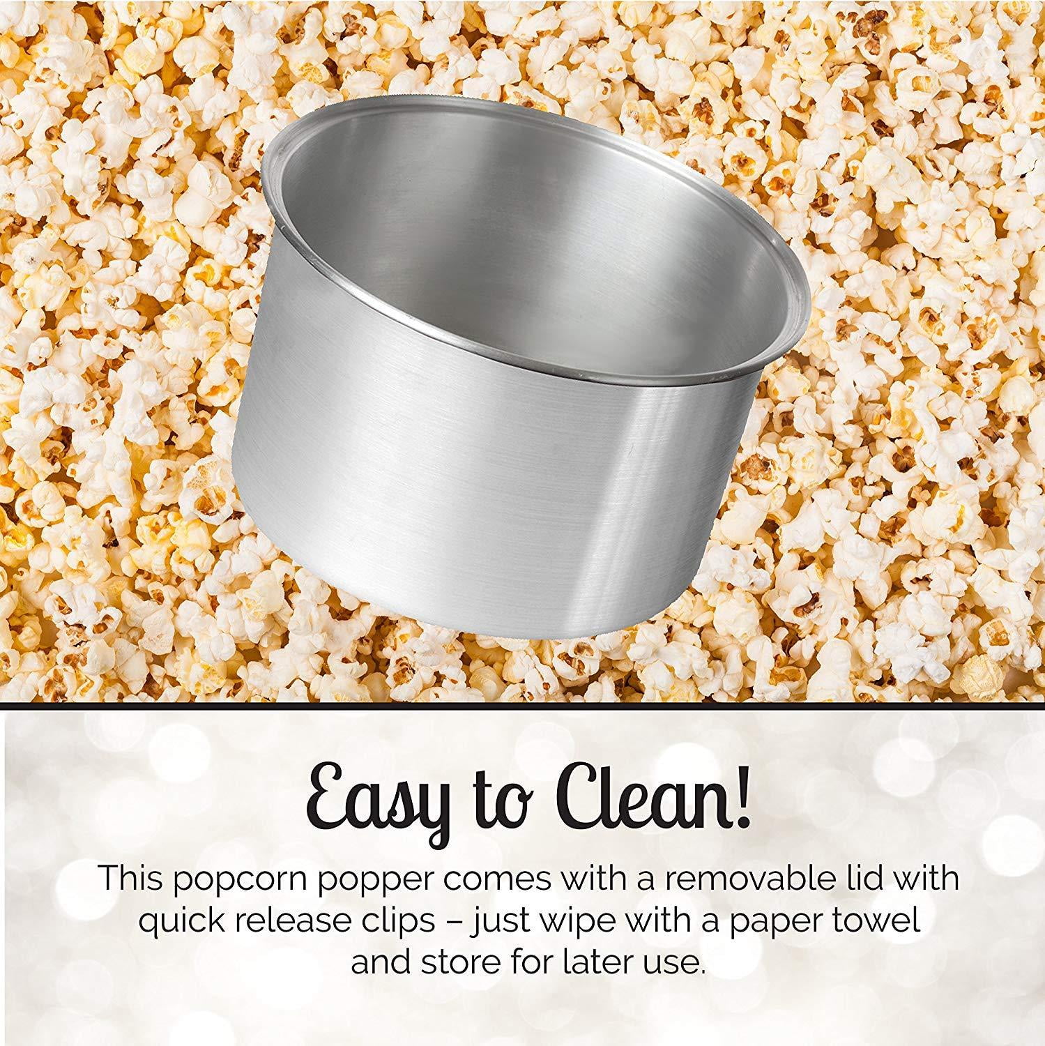 Whirley Pop Stovetop Popcorn Popper Wabash Valley Farms Color: Silver