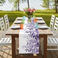 thumbnail image 4 of Table Runners 72 Inches Long Dress Scarves, Purple Farmhouse Kitchen/Dining Table Runner, Coffee Tablerunners, Eucalyptus Leaves 16x72 Inch, 4 of 9