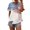 White, variant on Vedolay Shirts For Women Women's Puff Sleeve Tops Lace Casual Loose Summer Blouses T Shirt,Blue XL