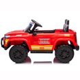 thumbnail image 6 of Joyracer 24V Ride on Toys with 2 Seaters, 400W Motor Electric Power Ride on Truck Car with Remote Control for Big Kids, LED Lights, 3 Speeds, Storage, Bluetooth Music, Red, 6 of 11