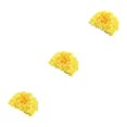 thumbnail image 3 of maskred Swim In Style And Durability Female S Swimming Cap For Amusement Park Buckle Yellow 3Set, 3 of 6