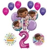 Doc McStuffins 2nd Birthday Party Supplies and Balloon Bouquet Decorations