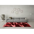 thumbnail image 3 of Ahgly Company Indoor Round Abstract Red Modern Area Rugs, 5' Round, 3 of 4