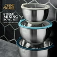 thumbnail image 5 of Thyme & Table 6-Piece Nesting Mixing Bowl Set with Easy Grip Transparent Lids - Blue, 5 of 8