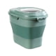thumbnail image 2 of Caja de almacenamiento de arroz plegable hermética verde con rueda giratoria, tapa a prueba de fugas, anti-insectos, a prueba de humedad y plagas, para despensa de cocina, 2 of 7