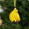 thumbnail image 3 of Every Day is Christmas Glass Blown Ornaments Cute Hand Made Figurines Tree Decoration, Bananas, 3 of 5