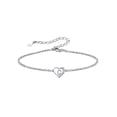 thumbnail image 1 of Silvora Pulsera de Corazón Inicial de Plata de Ley 925 para Mujeres Adolescentes Letra C, 1 of 8