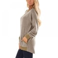 thumbnail image 2 of SHEMALL Women Sweater Long Sleeve Pullover Jersey Pocket Casual T-shirt, 2 of 4