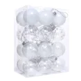 thumbnail image 3 of 24 bolas de Navidad de plástico transparente de 6/8 cm para decoración de fiestas de árboles de Navidad, colgantes de esferas de Navidad para Año Nuevo 2024, 3 of 5