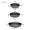 thumbnail image 2 of HLONK 4/6/8 Inch Non Stick Pie Pizza Cake Pan Tart Mold Removable Bottom Baking Pastry Mould Round Bakeware, 2 of 18