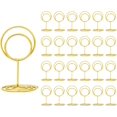 thumbnail image 1 of Table Number Place Card Holder - with Table Numbers Holders x Double Sided Gold Printed Design Photo Picture Holders for Centerpieces Wedding Party Birthday (Gold), 1 of 7