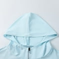 thumbnail image 4 of Xfvqtps Mens Cooling Sun Protection Jacket Full Zip Hoodie Quick Dry Long Sleeve with Thumb Hole Summer Shirts for Hiking Fishing Running Light Blue, 4 of 9