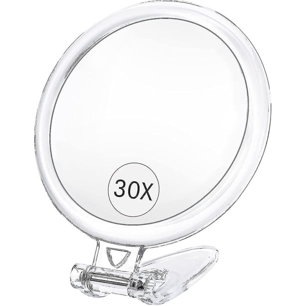 Miroir éclairé 3 Modes Miroir Grossissant 30X LED JADAZROR - Rechargeable, 15 Cm | Parfait Pour Maquillage Et Voyages Miroir Maquillage Lumineux Miroir éclairé 3 Modes Miroir Grossissant 30X LED JADAZROR - Rechargeable, 15 Cm | Parfait Pour Maquillage Et Voyages Miroir Maquillage Lumineux