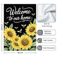 thumbnail image 3 of 2 Pcs Funny Kitchen Towels,Welcome To Our Home Bees and Sunflowers Microfiber Dish Towels,Kitchen Tea Towels,Kitchen Towel Set (18" X 26"), 3 of 3