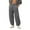 Dark Gray A4, variant on Hrsba Mens Exercise Pants,Elastic Waist Solid Color Summer Casual Lightweight Breathable Long Pants