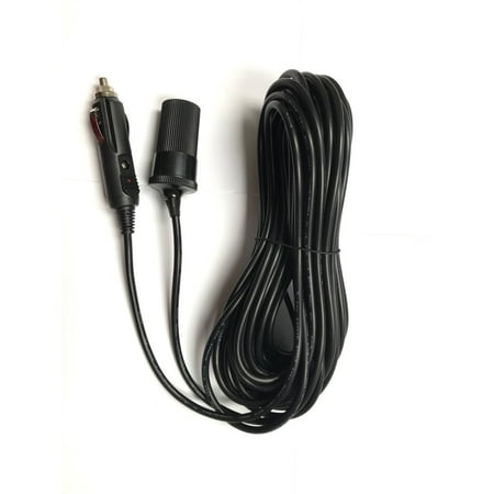 OMNIHIL 50' 50 Feet Cigarette Extension Cable Lighter for Viair 00073 70P Heavy Duty Portable Compressor