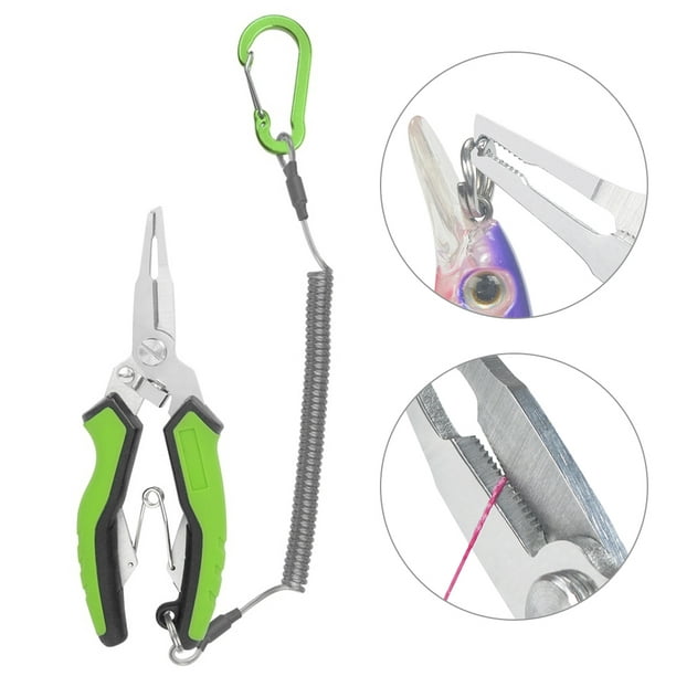 1pc Stainless Steel Fishing Pliers, Fishing Hook, Fishing Line Cutter,  Eagle Mouth Pliers, Curved Mouth Cutter, Fishing Tool For Lure Fishing