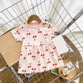 thumbnail image 5 of TAIAOJING Toddler Baby Girls Dress Short Sleeve Fruits Prints Dance Party Princess Dresses, 5 of 6