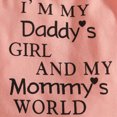thumbnail image 6 of Infant Baby Girl Winter Clothes Set Cute Letter I’M MY DADDY'S GIRL AND MY MOMMY'S WORLD Printed Long Sleeve Ruffle Romper Butterfly Print Pants and Bow Headband 3-Piece Set 0 3 6 9 12 18 24 Months, 6 of 7