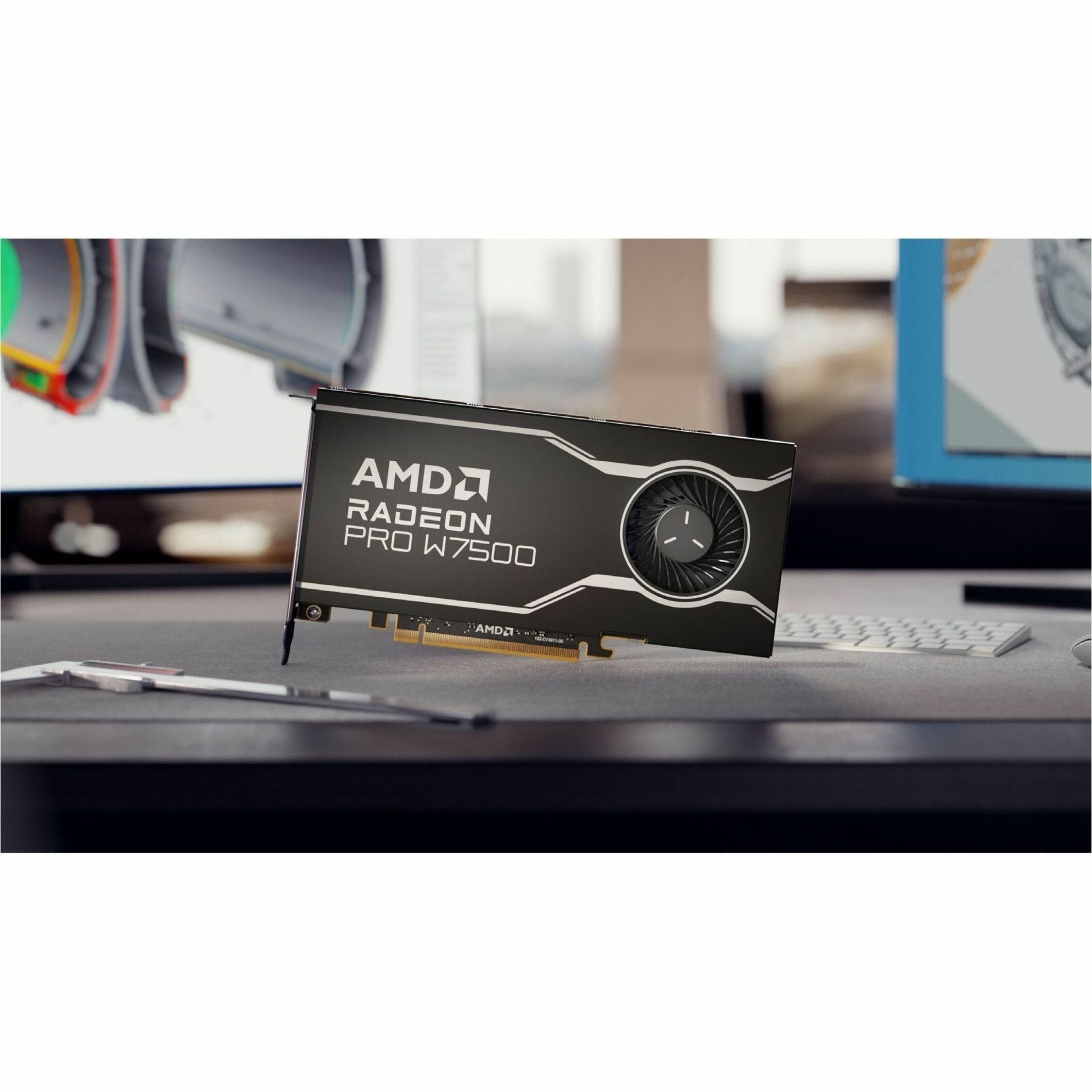 AMD Radeon Pro W7500 Graphic Card - 8 GB GDDR6 - Full-height - 7680 x 4320 - 128 bit Bus Width - PCI Express 4.0 x8 - DisplayPort - 4 x DisplayPort