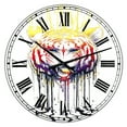 thumbnail image 1 of DesignArt Wild Tiger Colour Rage Large Wall Clock, 1 of 2