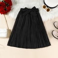 thumbnail image 6 of hengsof Girls 2 Piece Sleeveless Top Skirt Set for 2-8 Years Old Solid Color Blazer Collar Tank Pleated Skirt Outfit Toddler Girl Clothes, 6 of 6
