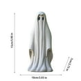 thumbnail image 3 of Halloween Ghost Figurines Decor Cute White Ghost Statue Resin Sculpture for Outdoor Garden Tabletop Decoration, 3 of 5