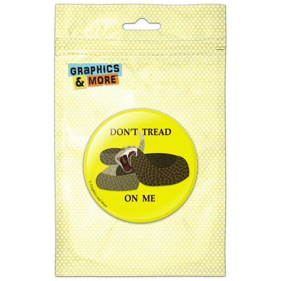 Don't Tread On Me Rattlesnake Tea Party Pinback Button Pin Badge