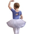 thumbnail image 2 of FLMEI Gymnastics Leotards for Girls Short-Sleeved Practice Clothing Girls Summer Biketards Cotton Dance Outfit with Skirt for Toddler Kids 3-11 Years, 2 of 9