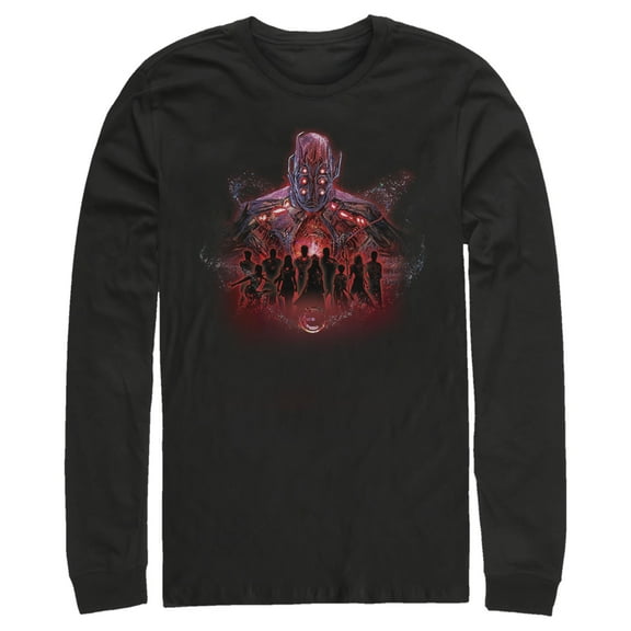 Men's Marvel Eternals Kro Group  Long Sleeve Shirt Black Small
