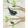 thumbnail image 2 of Prahl, Courtney 15x18 White Modern Wood Framed Museum Art Print Titled - Birds in Spring III, 2 of 4