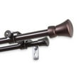 thumbnail image 3 of 5/8" Dia Adjustable 28"-48" double curtain rod with Myrtle Finials - Cocoa,(5712-287D), 3 of 3