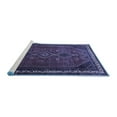 thumbnail image 2 of Ahgly Company Machine Washable Indoor Rectangle Persian Blue Traditional Area Rugs, 4' x 6', 2 of 4