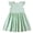 Green, variant on Girls Casual Dresses Ruffles Sleeve Flare Crewneck Summer Easter Flowy Sundress Yellow Size 4