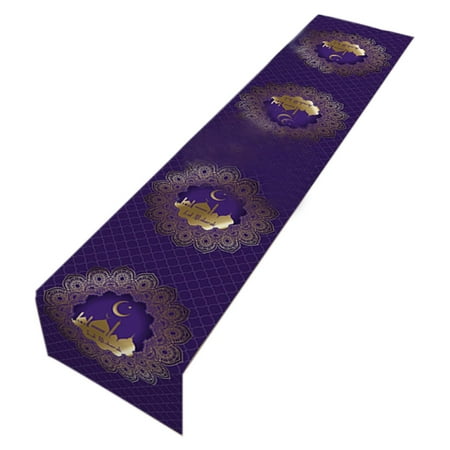 

Firxreer EID Mubaraks Table Runner Decoration For Home Star Moon Tablecloth Kareem Eid Al Adha Gifts Islamic Party Decoration Table Cover