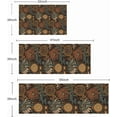 thumbnail image 2 of Boho Vintage Floral Print Kitchen Rugs Sets of 3,Non Slip Rubber Kitchen Mats for Floor Farmhouse Washable Kitchen Area Rugs Floor Carpet Runners for Hallway Laundry Room,Brown/PeachPuff/Green, 2 of 6