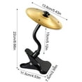 thumbnail image 3 of Desktop Cymbal with Clamp Mount - Portable Metal Percussion Instrument for Office Home - Stress-Relief Mini Drum Accessory (One,Gold), 3 of 8